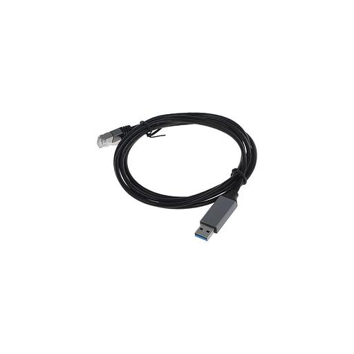 Кабель Buro BU-USB-A-LAN1000-2m, USB A (m) (прямой) - RJ-45 (m) (прямой), GOLD, 2м, пакет, черный фото 1