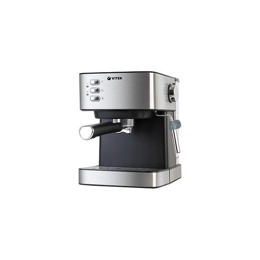 Кофеварка Vitek VT-1504, рожковая, нержавеющая сталь фото 1