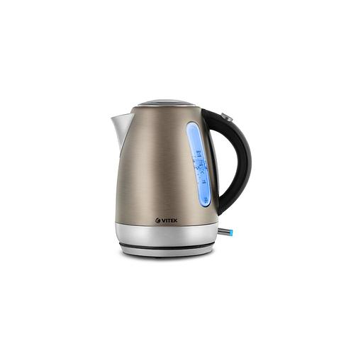 Чайник электрический Vitek VT-7025, 2100Вт, бронзовый фото 1