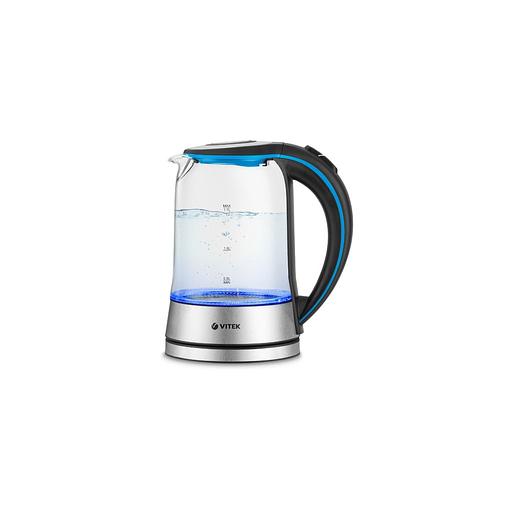 Чайник электрический Vitek VT-7028, 2200Вт, прозрачный фото 1