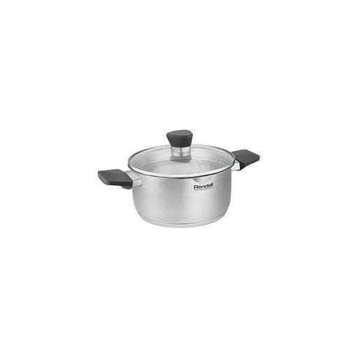 Кастрюля 2л Rondell Strike Grey Ultra RDS-1947, нержавеющая сталь, с крышкой фото 1