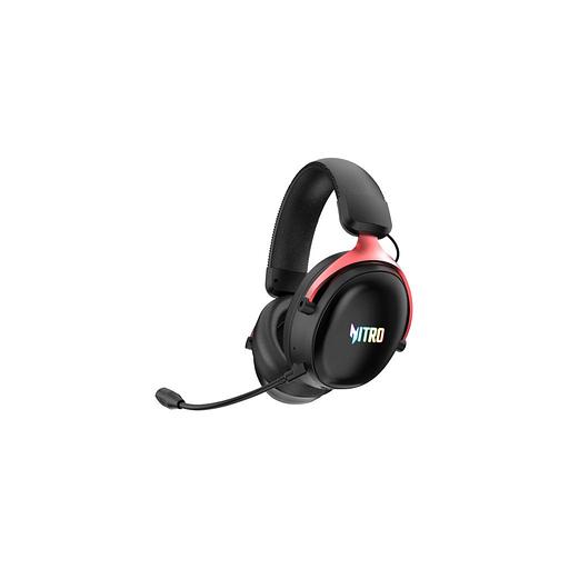 Гарнитура игровая Acer Nitro OHR401, для компьютера и игровых консолей, мониторные, Bluetooth/радио/3,5 мм, черный [zl.hdsee.00h] фото 1