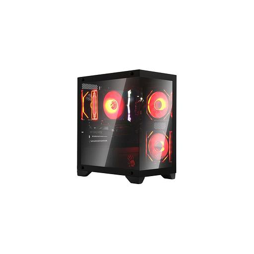 Корпус mATX BLOODY BD-CC103, Mini-Tower, без БП, черный [bd-cc103-bk] фото 1