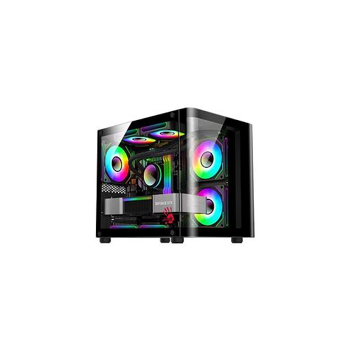 Корпус mATX BLOODY BD-CC104, Mini-Tower, без БП, черный [bd-cc104-bk] фото 1