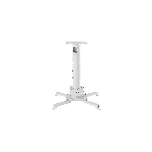 Кронштейн для проектора WIZE PRG11A, до 35кг, потолочный, поворотно-выдвижной и наклонный, белый [102134] фото 1