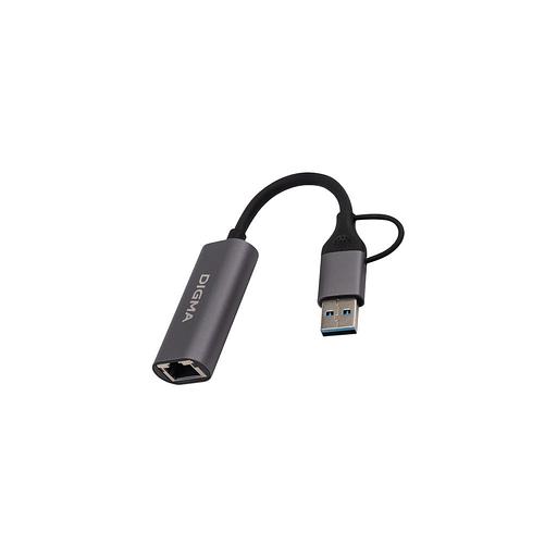 Сетевой адаптер Gigabit Ethernet Digma DLA-GEUC01 USB 3.0 фото 1