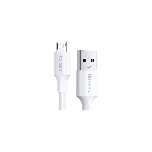 Кабель UGREEN US289, micro USB (m) - USB (m), 1.5м, 2A, белый [60142] фото 1