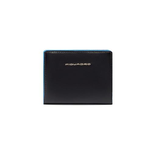 Кошелек женский Piquadro Blue Square, кожа натуральная, черный [pd6660b2r/n] фото 1
