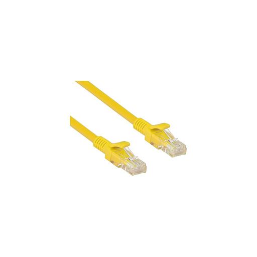 Патч-корд EXEGATE UTP-RJ45-RJ45-5e-1M-YL UTP, кат.5E, 1м, 4 пары, алюминий омедненный, многожильный, желтый фото 1