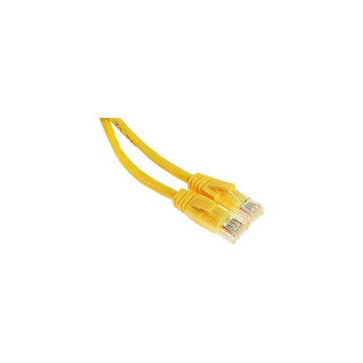 Патч-корд EXEGATE UTP-RJ45-RJ45-5e-2M-YL UTP, кат.5E, 2м, 4 пары, алюминий омедненный, многожильный, желтый фото 1
