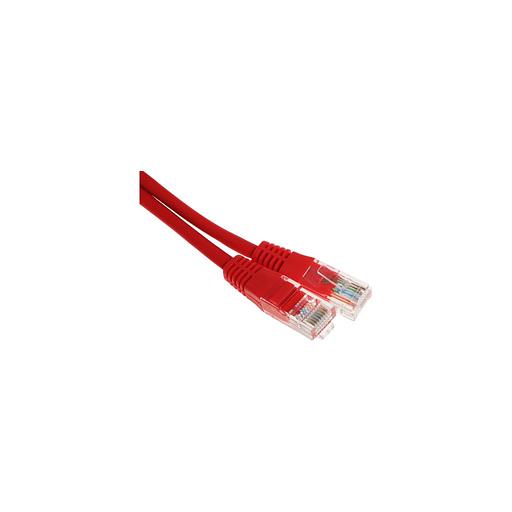 Патч-корд EXEGATE UTP-RJ45-RJ45-5e-0,5M-LSZH-RD UTP, кат.5E, 0.5м, 4 пары, алюминий омедненный, многожильный, красный фото 1