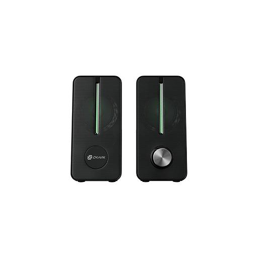 Колонки Oklick OK-120U, 2.0, черный фото 1