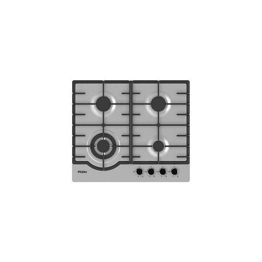 Газовая варочная панель HAIER HHX-M64RFX, 4 конфорки, нержавеющая сталь, серебристый фото 1