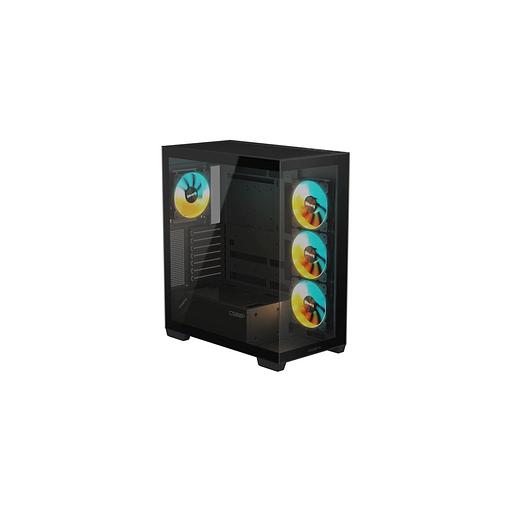 Корпус ATX Gigabyte GB-C500P ST, Midi-Tower, без БП, черный [28300-c500b-1ckr] фото 1