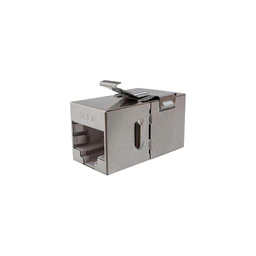 Адаптер Suprlan 10-0316-1 проходн. KeystoneRJ45 кат.5E FTP бронз. стальной фото 1