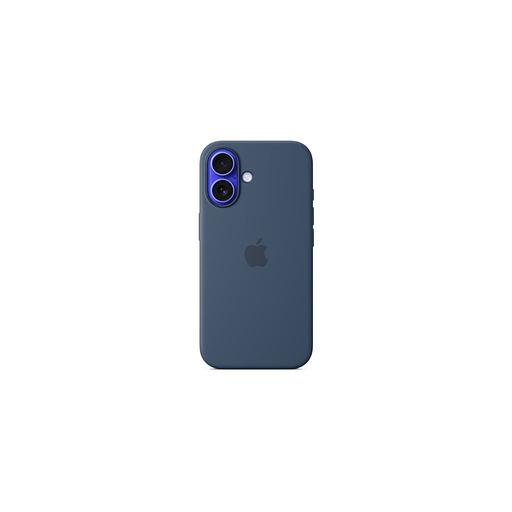 Чехол (клип-кейс) Apple Silicone Case, Denim, для Apple iPhone 16, синий [myy23zm/a] фото 1