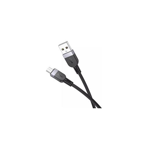 Кабель Hoco X109, micro USB (m) - USB (m), 1м, 2.4A, черный [micro 36353(l=3m)] фото 1