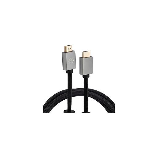 Кабель аудио-видео Digma HDMI (m) - HDMI (m), ver 2.0, 2м, GOLD, ф/фильтр, черный [d-hdmi-2ff-v2.0-2m] фото 1