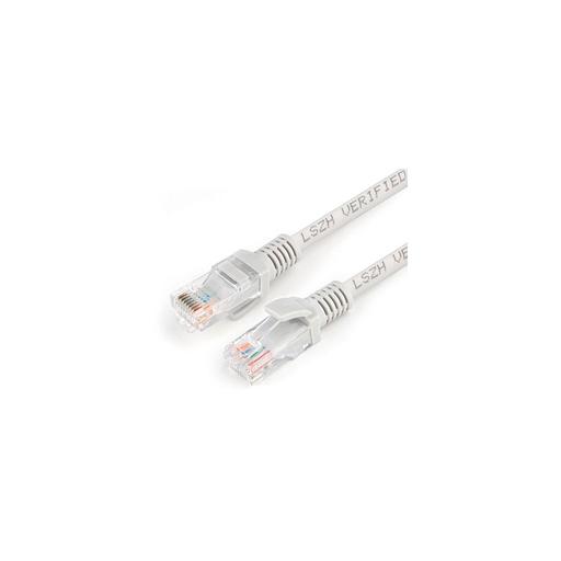 Патч-корд PREMIER PP31-5MLSZH литой (molded), UTP, кат.5E, 5м, 4 пары, 24AWG, алюминий омедненный, многожильный, серый фото 1