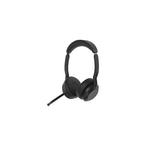 Гарнитура Jabra Evolve2 55 Link380c MS Stand, для компьютера/мобильных устройств, накладные, Bluetooth, черный [25599-999-889] фото 1