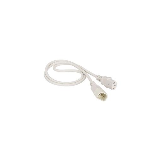 Шнур питания Lanmaster (LAN-PP13/14-5.0-WH) C13-С14 проводник.:3x0.75мм2 5м 220В 10А белый фото 1