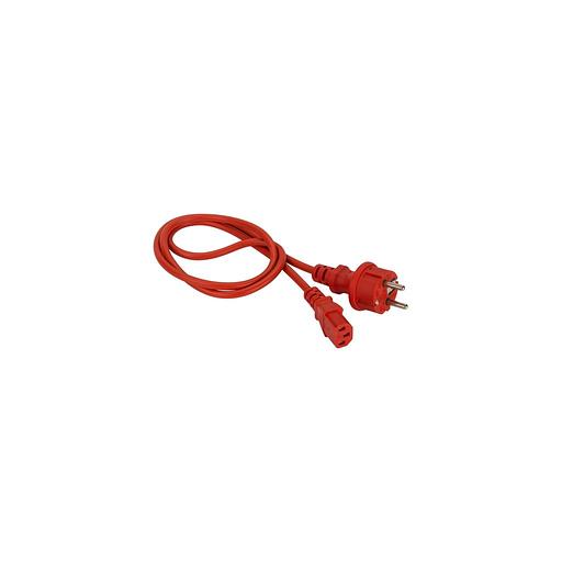 Шнур питания Lanmaster (LAN-PP13/SH-1.8-RD) C13-Schuko проводник.:3x0.75мм2 1.8м 220В 10А красный фото 1
