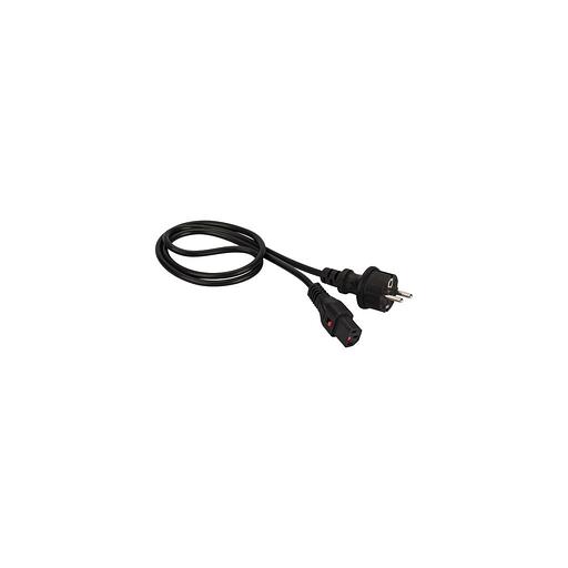 Шнур питания Lanmaster (LAN-PP13L/SH-0.5-BK) C13-Schuko проводник.:3x0.75мм2 0.5м 220В 10А черный фото 1