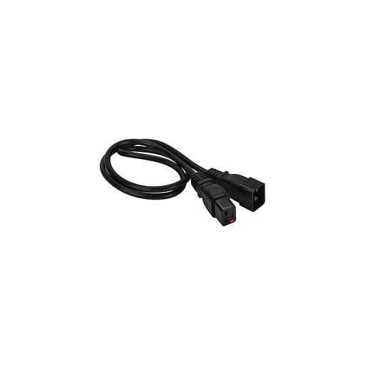 Шнур питания Lanmaster (LAN-PP19L/20-0.5-BK) C19-Schuko проводник.:3x1.5мм2 0.5м 220В 16А (упак.:1шт фото 1
