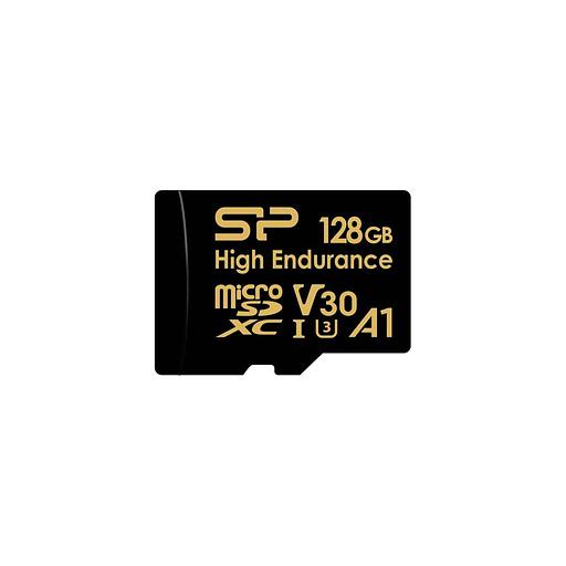 Карта памяти microSDXC UHS-I U3 Silicon Power High Endurance 128 ГБ, 100 МБ/с, Class 10, SP128GBSTXDV3V1HSP, 1 шт., с адаптером фото 1