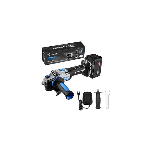 Угловая шлифмашина DEKO DKAG20 PRO, аккумуляторная, с 1 АКБ [085-1073] фото 1