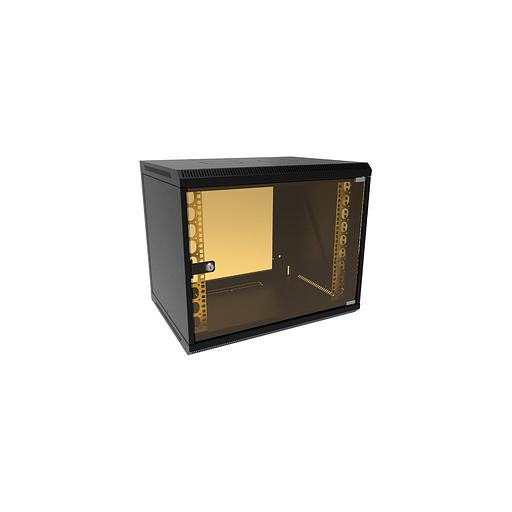 Шкаф коммутационный SUPRLAN 05-1093-B настенный, стеклянная передняя дверь, 6U, 600x500x450 мм фото 1