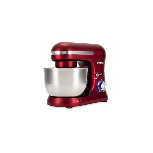 Миксер планетарный Vitek VT-PM0111, 1500Вт, вишневый фото 1