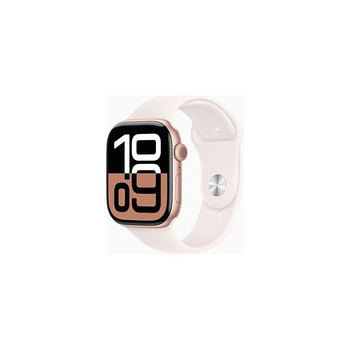 Смарт-часы Apple Watch Series 10 A2999, 46мм, 2.1", белый/розовое золото [mwwt3zp/a] фото 1