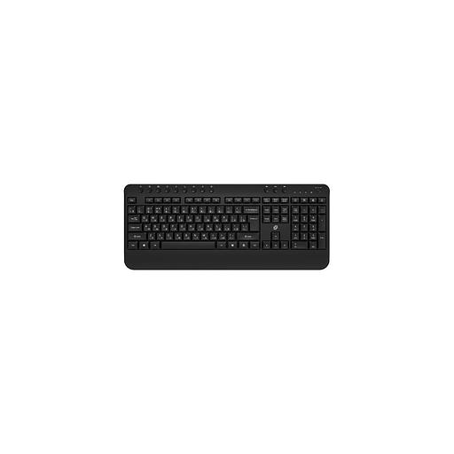 Клавиатура Oklick K257W, USB, Радиоканал, c подставкой для запястий, черный [2070286] фото 1