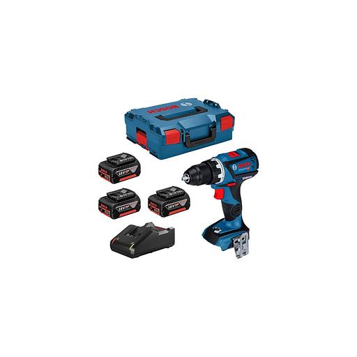 Дрель-шуруповерт Bosch GSR 18V-60C, 5Ач, с тремя аккумуляторами [0615990l8e] фото 1