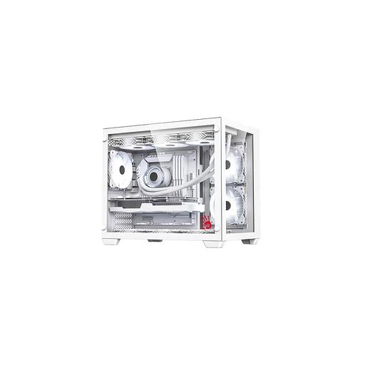 Корпус mATX BLOODY BD-CC108, Mini-Tower, без БП, белый [bd-cc108-wh] фото 1