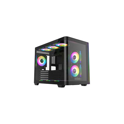 Корпус mATX BLOODY BD-CC112, Mini-Tower, без БП, черный [bd-cc112-bk] фото 1