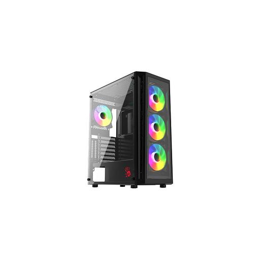 Корпус ATX BLOODY BD-CC120F, Midi-Tower, без БП, черный [bd-cc120f-bk] фото 1