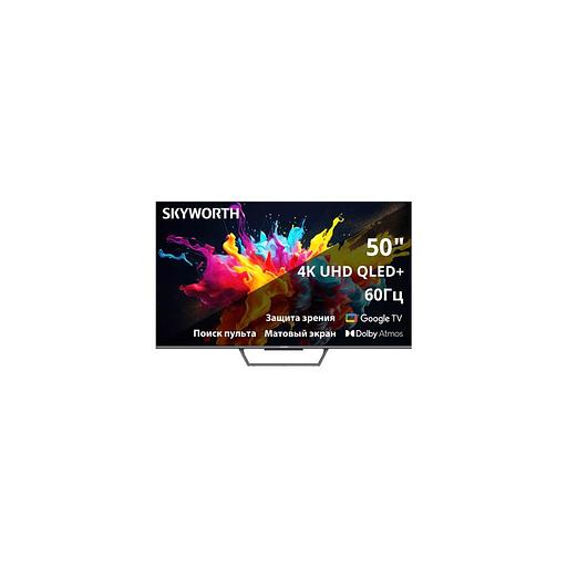 50" Телевизор SKYWORTH 50Q67G, QLED, 4K Ultra HD, черный, СМАРТ ТВ, Google TV фото 1