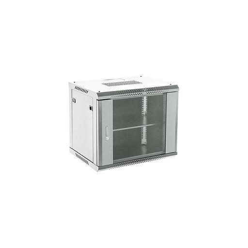 Шкаф коммутационный REXANT 04-0666-111 настенный, стеклянная передняя дверь, 6U, 600x368x600 мм фото 1