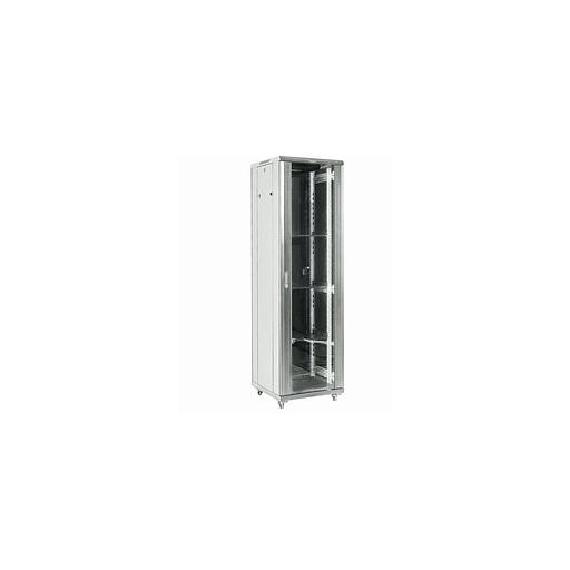 Шкаф коммутационный REXANT 04-2266-211 напольный, стеклянная передняя дверь, 22U, 600x1164x600 мм фото 1