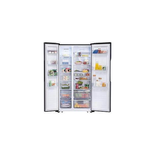 Холодильник двухкамерный Gorenje NRS918EMB Side by Side, инверторный черный фото 1