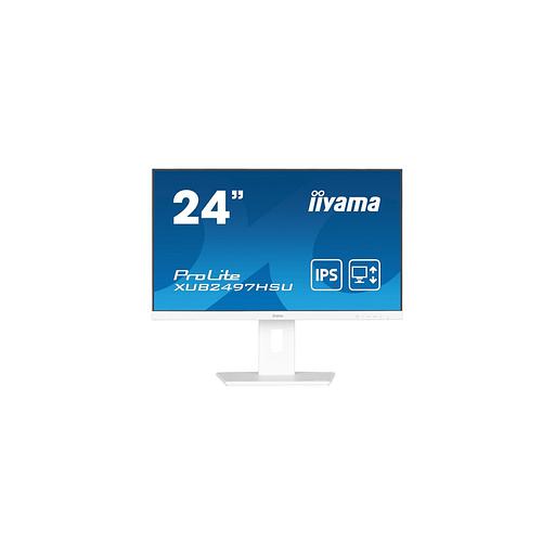 23.8" Монитор Iiyama ProLite XUB2497HSU-W2, 1920x1080, IPS, 100Гц, 1хHDMI, 1хDP, белый фото 1