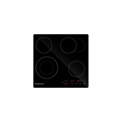 Электрическая варочная поверхность MAUNFELD EVCE594SMDPBK, конфорок: 4 шт., стеклокерамика, независимая, черный фото 1