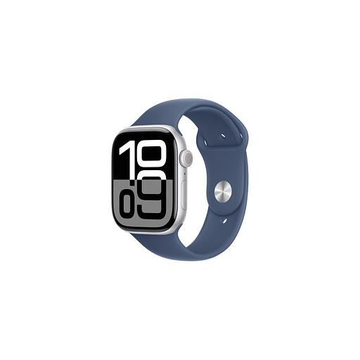 Смарт-часы Apple Watch Series 10 A2999, 46мм, 2.1", синий/серебристый [mwwl3lw/a] фото 1