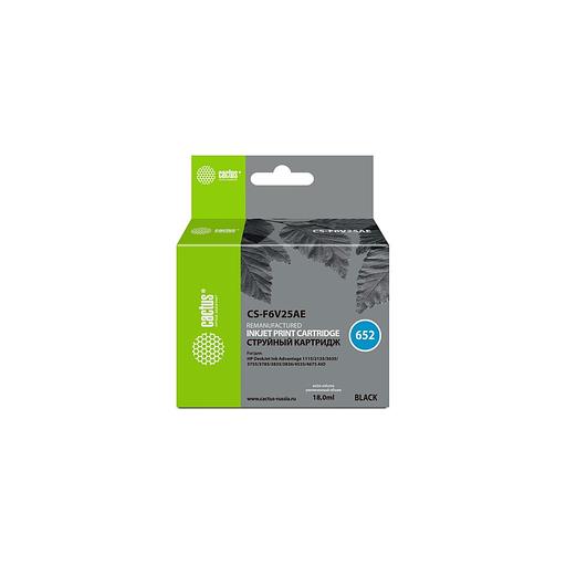 Картридж Cactus CS-F6V25AE, 652, черный / CS-F6V25AE фото 1