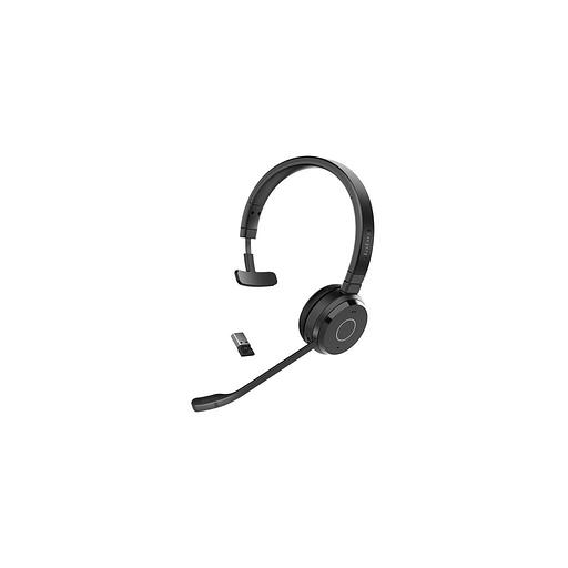 Гарнитура Jabra Evolve 65 TE, для компьютера/мобильных устройств, накладные, беспроводные/Bluetooth/USB, моно, черный [6693-833-309] фото 1