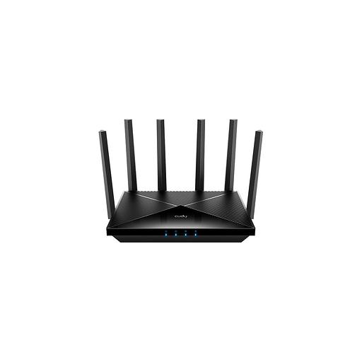Wi-Fi роутер CUDY WR6500H, Wi-Fi 7, BE6500, 2.4/5ГГц, 4 LAN, черный фото 1