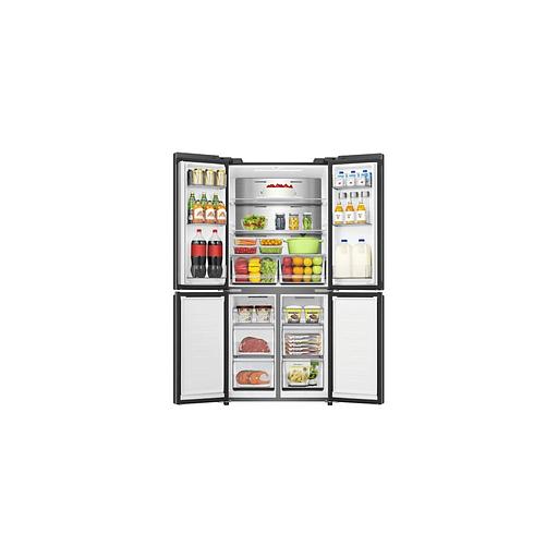 Холодильник трехкамерный Hisense RQ5P470SAF1 Total No Frost, Side by Side, инверторный черный фото 1