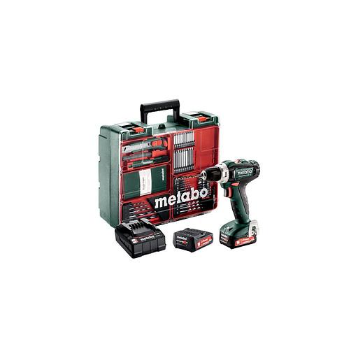 Дрель-шуруповерт METABO PowerMaxx BS 12 Set, 2Ач, с двумя аккумуляторами [601036870] фото 1